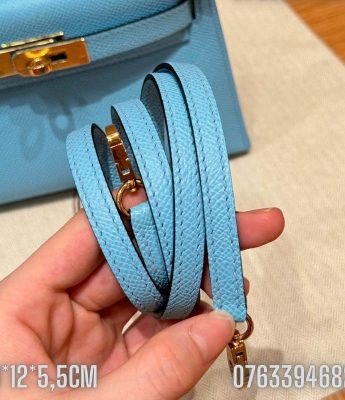 Tui Hermes Kelly Mini xanh nhat TNHM80 1