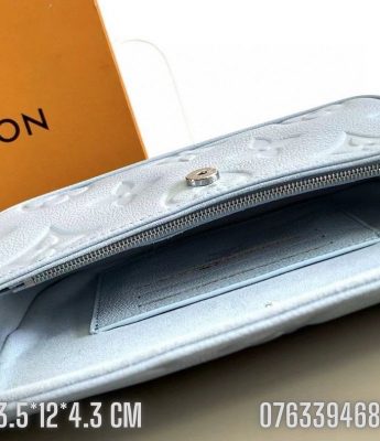 Tui Nu Louis Vuitton Wallet On Chain mau xanh