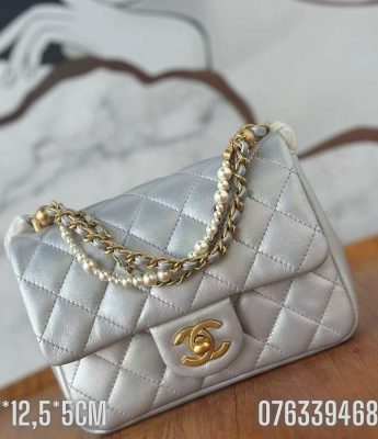 Tui nu Chanel mau bac size 17 8