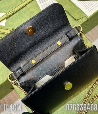 Tui nu Gucci Bamboo dang vuong mau den TNGC83 3