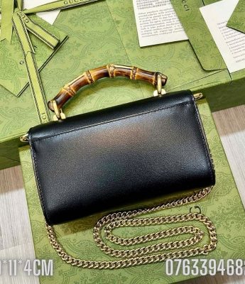 Tui nu Gucci Bamboo dang vuong mau den TNGC83 6