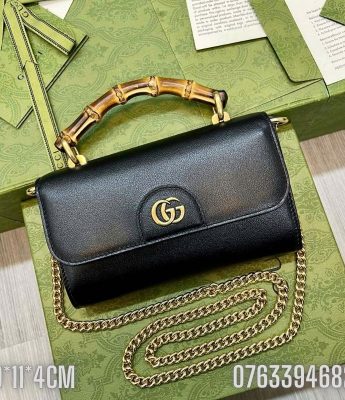 Tui nu Gucci Bamboo dang vuong mau den TNGC83 8