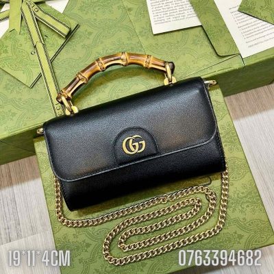 Tui nu Gucci Bamboo dang vuong mau den TNGC83 8