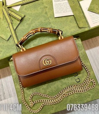 Tui nu Gucci Bamboo dang vuong mau nau TNGC84 8