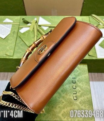 Tui nu Gucci Bamboo dang vuong mau nau TNGC84 9