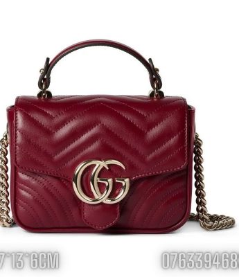 Tui nu Gucci GG Marmont Mini mau do do 6