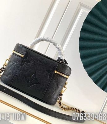 Tui nu Louis Vuitton Vanity Giant hoa chim mau den 5