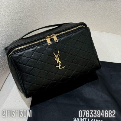 Tui nu YSL mau den dap logo dang vuong TNYSL43 10