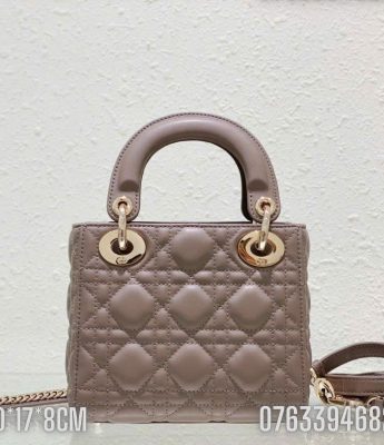 Tui xach Dior Lady Small hong nhat TND54 6