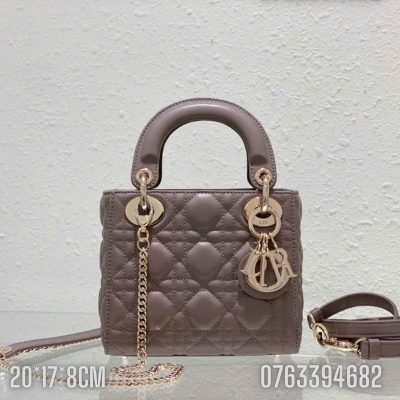 Tui xach Dior Lady Small hong nhat TND54 8