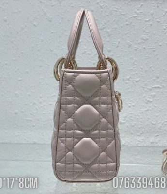 Tui xach Dior Lady Small mau hong be TND62 5