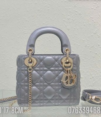 Tui xach Dior Lady Small mau tim TND56 8