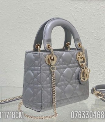 Tui xach Dior Lady Small mau tim TND56 9