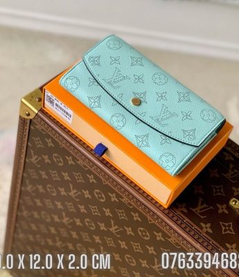 Vi nu Louis Vuitton Monogram mau xanh dang dai TNLV11 5