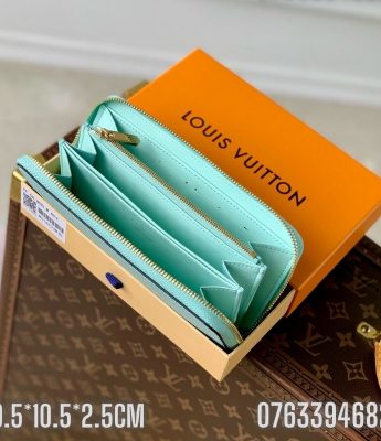 Vi nu Louis Vuitton Monogram mau xanh dang dai khoa TNLV12 5