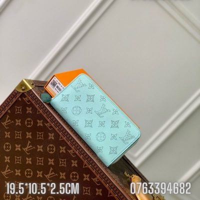 Vi nu Louis Vuitton Monogram mau xanh dang dai khoa TNLV12 9