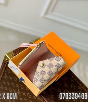 Vi nu Louis Vuitton dang nho caro trang TNLV18 1