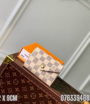 Vi nu Louis Vuitton dang nho caro trang TNLV18 9