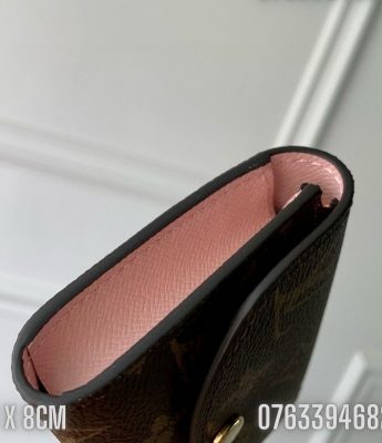 Vi nu Louis Vuitton dang nho nau hoa hong nhat TNLV17 5