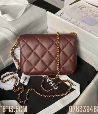 Tui xach Chanel mini co Charm mau do TNCN61 1 8