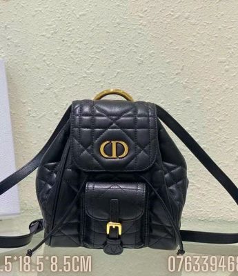 Balo Dior Caro Small mau den BLD07 6