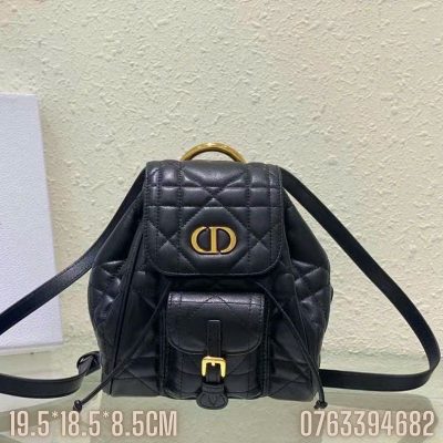 Balo Dior Caro Small mau den BLD07 6